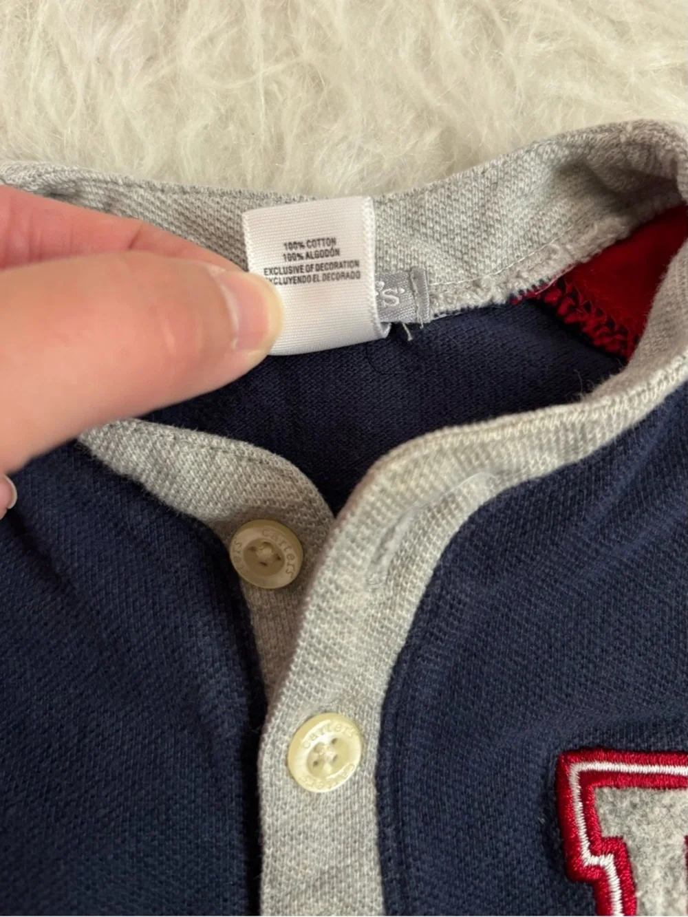 Carter's Vintage, Festive Baseball One-Piece Baby Romper